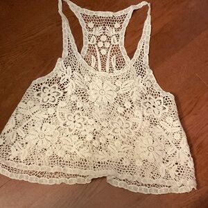Debut Cream Floral Lace Camisole